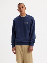 Levi's® Bluza Graphic 38712-0242 Granatowy Relaxed Fit. Niebieskie bluzy l, bez wzorów, z bawełny, bez kaptura. Za 179.99 zł.