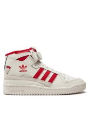 Adidas Sneakersy Forum Mid IG6497 Biały. Białe buty sportowe casual Adidas, bez wzorów, ze skóry, bez zapięcia. Za 599.99 zł.