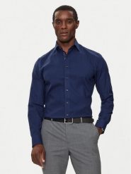 Michael Kors Koszula MK0DS01364 Granatowy Slim Fit. Niebieskie koszule Michael Kors, m, bez wzorów, z bawełny, bez kołnierzyka, bez ramiączek. Za 269.99 zł.