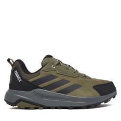 Trekkingi adidas. Zielone buty trekkingowe Adidas, bez wzorów, bez zapięcia. Za 399.99 zł.