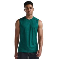 Tank top 2XU Motion. Czarne buty treningowe 2XU, bez wzorów, na fitness i siłownię. Za 251.50 zł.