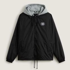 Kurtka Vans Riley Coach Jkt Czarna. Czarne kurtki Vans, m, bez wzorów, bez kaptura. Za 401.85 zł.