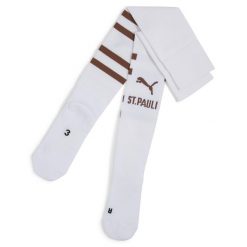 Męskie skarpety FC St. Pauli z grafiką PUMA White Espresso Brown. Białe skarpety Puma, bez wzorów. Za 96.15 zł.