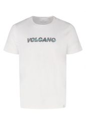 Bawełniany t-shirt T-NIGHT. Białe t-shirty Volcano, l, bez wzorów, z bawełny, bez kołnierzyka, bez ramiączek. Za 59.99 zł.