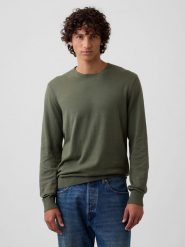 GAP Sweter w kolorze oliwkowym rozmiar: XL. Zielone swetry nierozpinane GAP, xl, bez wzorów, z bawełny, bez kołnierzyka, bez ramiączek. Za 86.95 zł.