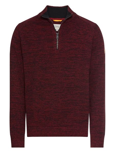 Camel Active Sweter w kolorze bordowym rozmiar: L. Czerwone swetry nierozpinane Camel Active, l, bez wzorów, z bawełny, bez kołnierzyka, bez ramiączek. Za 204.96 zł.
