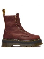 Dr. Martens Trzewiki Jadon DM41324200 Brązowy. Brązowe botki sznurowane Dr. Martens, bez wzorów, ze skóry, bez obcasa, bez zapięcia. Za 739.99 zł.