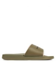 Calvin Klein Jeans Klapki Slide Rubber Neoprene Monologo YM0YM00361 Khaki. Brązowe klapki Calvin Klein Jeans, z jeansu. Za 159.99 zł.