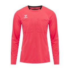 Hummel Koszulka sędziowska arbitra sędzia Referee Chevron Jersey. Czerwone bluzki z długim rękawem Hummel, m, bez wzorów, z jersey, bez kołnierzyka, bez ramiączek. Za 167.99 zł.