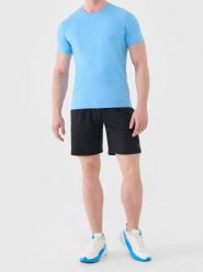 Spodenki treningowe szybkoschnące męskie 4F 4FWSS26TFSHM1277. Zielone krótkie spodenki sportowe 4F, m, bez wzorów, z elastanu. Za 80.99 zł.