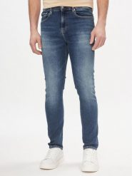 Calvin Klein Jeans Jeansy Skinny J30J324198 Granatowy Skinny Fit. Niebieskie jeansy Calvin Klein Jeans, m. Za 329.99 zł.