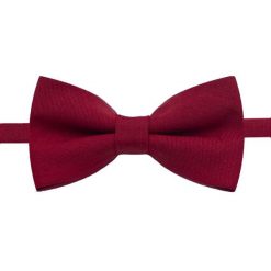 Wełniana Mucha Męska - His Story - Czerwona. Czerwone krawaty i muchy His Story, z aplikacjami, z wełny. Za 49.00 zł.