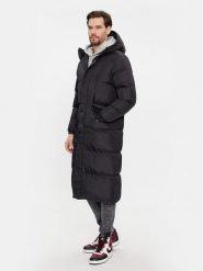 Brave Soul Kurtka puchowa MJK-MARVELLONG Czarny Regular Fit. Czarne kurtki Brave Soul, m, bez wzorów, z puchu, bez kaptura. Za 269.99 zł.