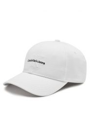 Calvin Klein Czapka z daszkiem Monologo Embro K50K512180 Biały. Białe czapki z daszkiem CALVIN KLEIN, bez wzorów, z bawełny. Za 99.99 zł.