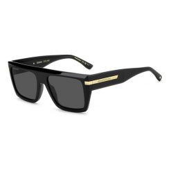Okulary przeciwsłoneczne męskie DSQUARED2 D2 0177/S 807 IR, rozmiar 56 mm. Czarne okulary przeciwsłoneczne Dsquared. W wyprzedaży za 1,130.70 zł.