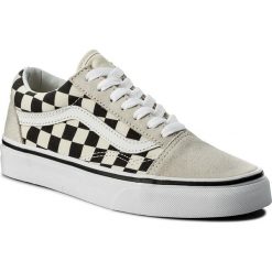 Tenisówki VANS - Old Skool VA38G127K (Checkerboard) Wht/Blk. Białe trampki Vans, bez wzorów. W wyprzedaży za 229.00 zł.