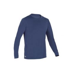 Koszulka UV długi rękaw WATER T SHIRT męska. Niebieskie bluzki z długim rękawem OLAIAN, l, bez wzorów, z materiału, bez kołnierzyka, bez ramiączek. Za 29.99 zł.