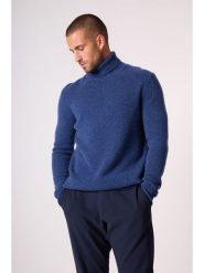 Perfect Cashmere Kaszmirowy golf "Marius" w kolorze niebieskim rozmiar: S. Niebieskie golfy Perfect Cashmere, s, bez wzorów, z kaszmiru, bez ramiączek. Za 630.99 zł.
