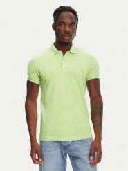 Robe di Kappa Polo William 6006170 Zielony Slim Fit. Zielone koszulki polo Robe di Kappa, m, bez wzorów, z bawełny, bez kołnierzyka, bez ramiączek. Za 229.99 zł.