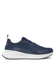 EA7 Emporio Armani Sneakersy X8X150 XK350 R649 Granatowy. Niebieskie buty sportowe casual EA7 Emporio Armani, bez wzorów, z materiału, bez zapięcia. Za 599.99 zł.