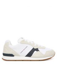 Tommy Hilfiger Sneakersy Runner Icon Mix FM0FM05679 Écru. Buty sportowe casual Tommy Hilfiger, bez wzorów, ze skóry, bez zapięcia. Za 409.99 zł.
