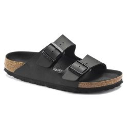 Unisex sandały Birkenstock Arizona Birko-Flor czarne regular 1019098. Czarne sandały Birkenstock, z materiału, bez zapięcia. Za 491.15 zł.