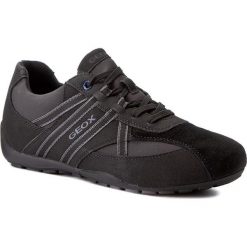 Półbuty GEOX - U Ravex B U743FB 0AU11 C9216 Black/Charcoal. Eleganckie półbuty marki Geox, z materiału, na sznurówki. W wyprzedaży za 219.00 zł.