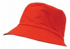 Czerwono-Czarny Kapelusz Rybacki, 100% Bawełna, Czapka Rybaczka, Wędkarski -Pako Jeans- Dwustronny. Czerwone czapki zimowe Pako Jeans, bez wzorów, z bawełny. Za 35.00 zł.