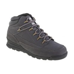 Buty zimowe męskie, Timberland Euro Rock WR Basic. Szare buty trekkingowe Timberland, na zimę, bez wzorów, z materiału, bez zapięcia, trekkingowe. Za 559.99 zł.