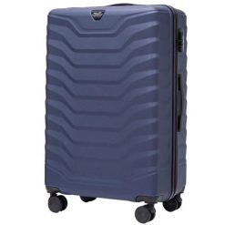 Walizka duża Wings PEAFOWL 2.0 28" BLUE. Niebieskie walizki Wings, bez wzorów, z materiału, duże. Za 259.90 zł.