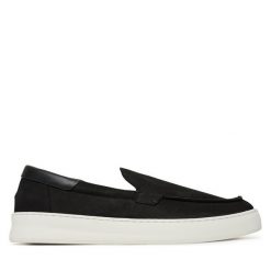 Półbuty Filling Pieces. Czarne eleganckie półbuty Filling Pieces, bez wzorów, bez obcasa, bez zapięcia. Za 919.99 zł.