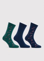 Zestaw skarpet w świąteczne wzory. Skarpety Pako Lorente, bez wzorów, z bawełny. Za 39.99 zł.