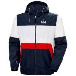Kurtka wodoodporna Helly Hansen Koster. Niebieskie kurtki Helly Hansen, l, bez wzorów, z materiału, bez kaptura. Za 575.00 zł.