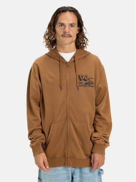 DC Shoes Bluza Parts Dep EDYSF03257 Brązowy Regular Fit. Brązowe bluzy DC Shoes, m, bez wzorów, z bawełny, bez kaptura. Za 369.99 zł.