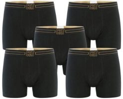 CR7 Cristiano Ronaldo Bokserki 5-pack – Czarny/Złoty, Rozmiar M. Czarne bokserki Cruyff, m, bez wzorów, z bawełny. Za 228.99 zł.