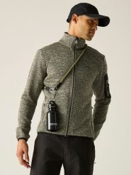 Regatta Kurtka polarowa "Newhill" w kolorze khaki rozmiar: M. Brązowe kurtki Regatta, m, bez wzorów, z polaru, bez kaptura. Za 128.25 zł.