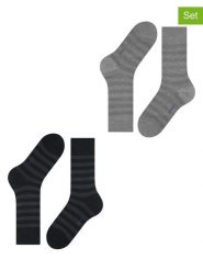 ESPRIT Skarpety (2 pary) w kolorze czarno-szarym rozmiar: 43-46. Czarne skarpety Esprit, bez wzorów. Za 43.57 zł.