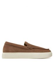 Calvin Klein Półbuty Moccasin Suede HM0HM01794 Brązowy. Brązowe eleganckie półbuty CALVIN KLEIN, bez wzorów, ze skóry, bez obcasa, bez zapięcia. Za 389.99 zł.