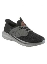 Skechers Sneakersy "Slade-Caster" w kolorze szaro-czarnym rozmiar: 43. Czarne buty sportowe casual Skechers, bez wzorów, z materiału, bez zapięcia. Za 260.99 zł.
