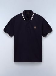 NAPAPIJRY Koszulka polo "Macas" w kolorze granatowym rozmiar: L. Niebieskie koszulki polo NAPAPIJRY, l, bez wzorów, z bawełny, bez kołnierzyka, bez ramiączek. Za 136.13 zł.