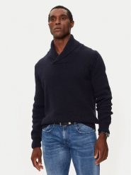 Boss Sweter 50523564 Granatowy Regular Fit. Niebieskie swetry rozpinane Boss, m, bez wzorów, z wełny, bez kołnierzyka, bez ramiączek. Za 949.99 zł.