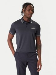 BOSS Polo Paul Pro 50506203 Granatowy Slim Fit. Niebieskie koszulki polo Boss, m, bez wzorów, z syntetyku, bez kołnierzyka, bez ramiączek. Za 499.99 zł.