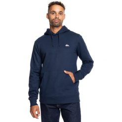 Bluza z kapturem dla Mężczyzn BASIC Niebieski. Brązowe bluzy z kapturem Quiksilver, m, bez wzorów, z bawełny, z kapturem. Za 186.35 zł.