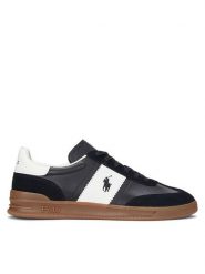 Polo Ralph Lauren Sneakersy Heritage Aera 809956119001 Czarny. Czarne buty sportowe casual Polo Ralph Lauren, z aplikacjami, ze skóry, bez zapięcia. Za 489.99 zł.