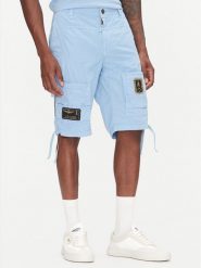 Aeronautica Militare Szorty materiałowe 251BE041CT1122 Błękitny Regular Fit. Niebieskie szorty Aeronautica Militare, m, bez wzorów, z bawełny. Za 779.99 zł.
