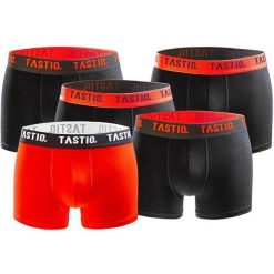 Tastiq bokserki męskie 5-pack Black/Red Mix, roz. S. Brązowe bokserki Attiq, m, bez wzorów. Za 162.99 zł.