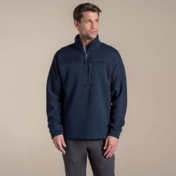 Polar zapinany do połowy Craghoppers Torney III. Niebieskie bluzy z polaru Craghoppers, bez wzorów, z polaru, bez kaptura. Za 319.00 zł.