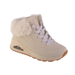 Buty SKECHERS UNO-FALL AIR Biały. Brązowe buty trekkingowe Skechers, bez wzorów, z materiału, bez zapięcia. Za 249.99 zł.