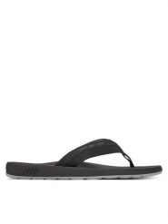 Tommy Hilfiger Japonki Molded Hilfiger Beach Sandal FM0FM05361 Czarny. Czarne japonki Tommy Hilfiger, bez wzorów, ze skóry. Za 129.99 zł.