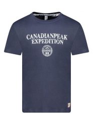 Canadian Peak Koszulka "Jvickeak" w kolorze granatowym rozmiar: XXL. Niebieskie bezrękawniki Canadian Peak, xxl, bez wzorów, z bawełny, bez kołnierzyka, bez ramiączek. Za 56.99 zł.